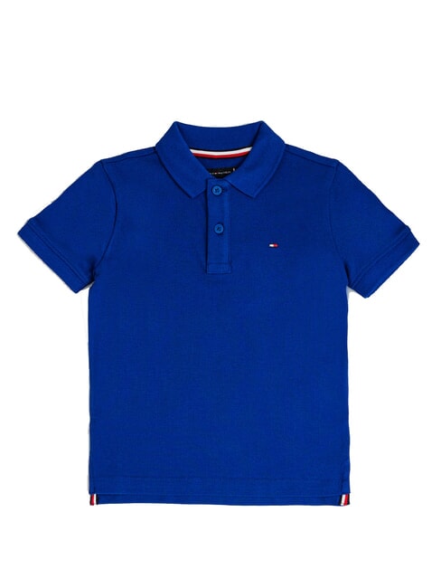 TH KIDS Polo de algod&oacute;n de manga corta cu&ntilde;a azul - Camiseta ni&ntilde;o