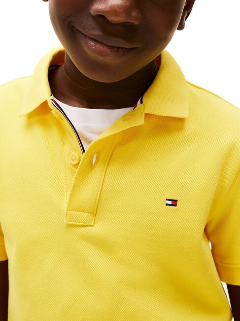 TH KIDS Polo de algod&oacute;n de manga corta carambola amarilla - Camiseta ni&ntilde;o