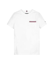 TOMMY HILFIGER TH KIDS Camiseta de manga corta con bolsillo blanco - Camiseta ni&ntilde;o - 3