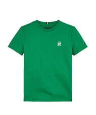 TOMMY HILFIGER TH KIDS Camiseta de manga corta con escudo del logotipo Verde Ol&iacute;mpico - Camiseta ni&ntilde;o - 3