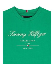 TOMMY HILFIGER TH KIDS Camiseta de manga corta infantil con estampado Verde Ol&iacute;mpico - Camiseta ni&ntilde;o - 3