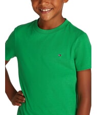 TOMMY HILFIGER TH KIDS Camiseta de manga corta de corte regular verde radiante - Camiseta ni&ntilde;o - 3