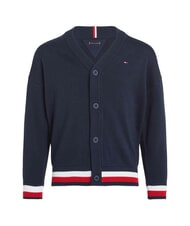 TOMMY HILFIGER TH KIDS C&aacute;rdigan de algod&oacute;n con botones Marina de noche oscura - Su&eacute;teres para ni&ntilde;os - 2
