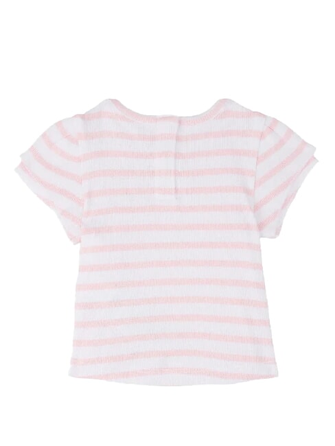 TH KIDS BABY Camisa de manga corta rosa cl&aacute;sico / rayas - Peleles y conjuntos para beb&eacute;