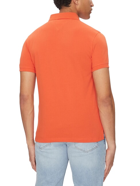 1985  1985 playera tipo polo de corte slim naranja brillante - camisa polo