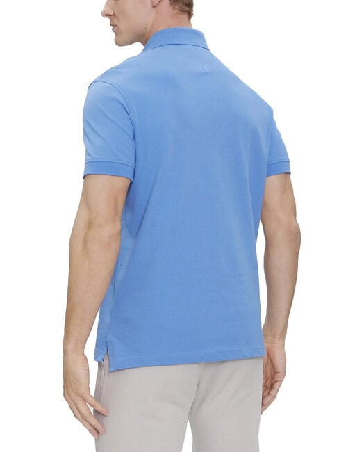 1985  1985 playera tipo polo de corte slim hechizo azul - camisa polo