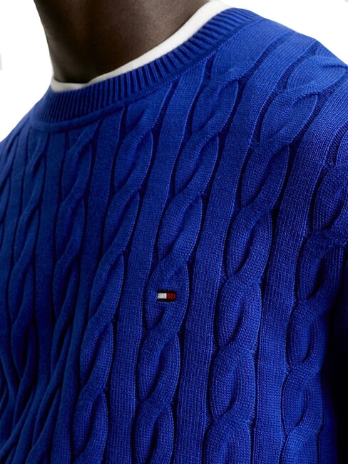 TH  Su&eacute;ter de cuello redondo cu&ntilde;a azul - Su&eacute;teres de los hombres