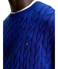 TOMMY HILFIGER TH  Su&eacute;ter de cuello redondo cu&ntilde;a azul - Su&eacute;teres de los hombres - 3