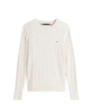 TOMMY HILFIGER TH  Su&eacute;ter de cuello redondo p&eacute;talo de marfil - Su&eacute;teres de los hombres - 4