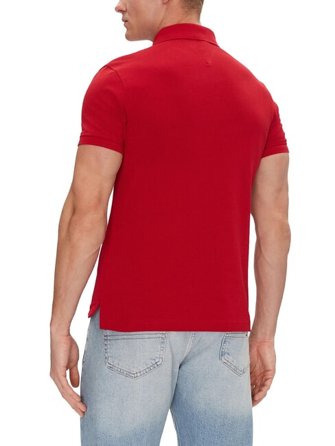 1985  1985 playera tipo polo de corte slim rojo medio - camisa polo