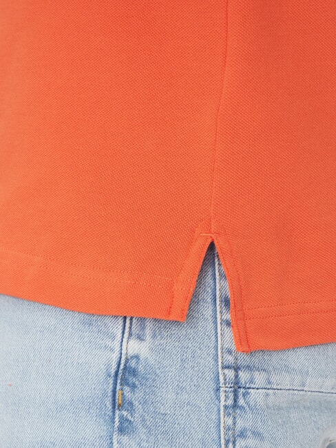 1985  1985 playera tipo polo de corte slim naranja brillante - camisa polo