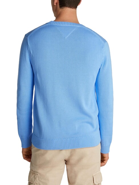 TH JEANS  Cuello redondo de algod&oacute;n azul ciruela dulce - Su&eacute;teres de los hombres