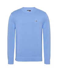 TOMMY HILFIGER TH JEANS  Cuello redondo de algod&oacute;n azul ciruela dulce - Su&eacute;teres de los hombres - 4