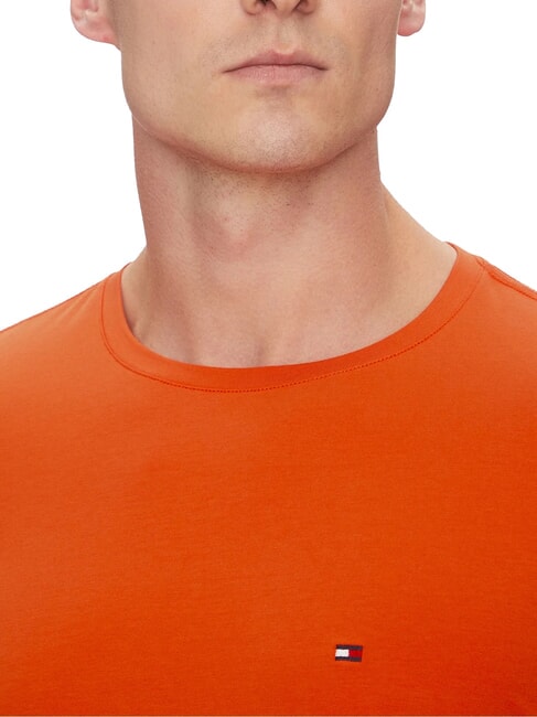  Camiseta el&aacute;stica para hombre naranja brillante - camiseta