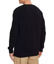 TOMMY HILFIGER TH JEANS  Cuello redondo de algod&oacute;n negro - Su&eacute;teres de los hombres - 2