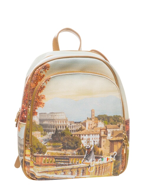YESBAG Mochila redonda con dos compartimentos. paisaje de Roma - Bolsos Mujer