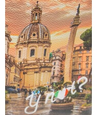 YNOT YESBAG Mochila redonda con dos compartimentos. Roma lloviendo - Bolsos Mujer - 3