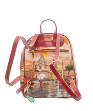 YNOT YESBAG Mochila redonda con dos compartimentos. Roma lloviendo - Bolsos Mujer - 4