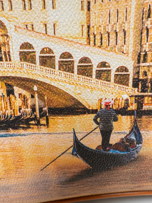 YESBAG Bolso de compras mediano de hombro Venecia navide&ntilde;a - Bolsos Mujer