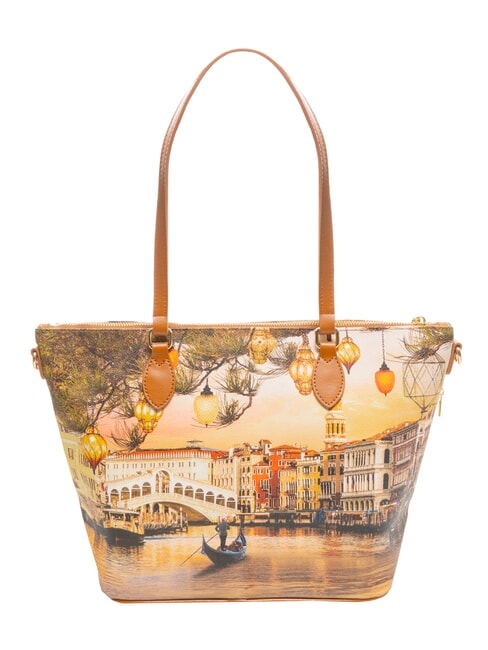 YESBAG Bolso de compras mediano de hombro Venecia navide&ntilde;a - Bolsos Mujer