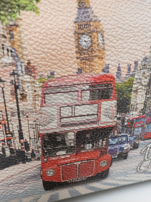 YESBAG Estuche de belleza tipo ba&uacute;l Arco&iacute;ris de Londres - Neceser