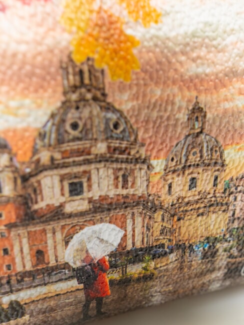 YESBAG Estuche de belleza mediano Roma lloviendo - Carteras de mano & Neceser