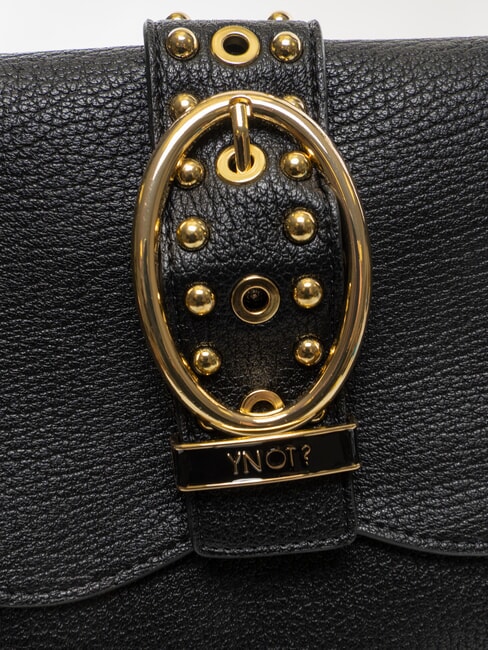 ROCKER Bolsa de compras con hebilla y tachuelas NEGRO - Bolsos Mujer