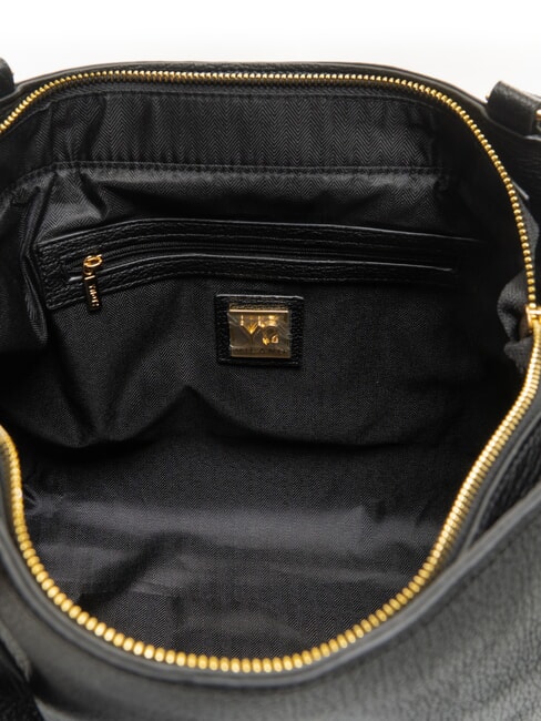 ROCKER Bolsa de compras con hebilla y tachuelas NEGRO - Bolsos Mujer