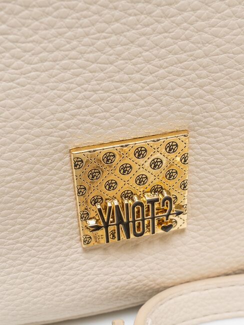 RACHEL Bolso grande en forma de media luna con bandolera crema - Bolsos Mujer