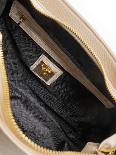 RACHEL Bolso de hombro con solapa y bandolera crema - Bolsos Mujer