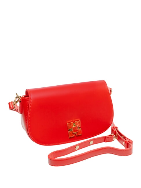 LUCY Bolso de hombro con solapa ROJO - Bolsos Mujer