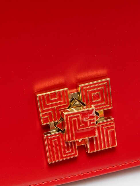 LUCY Bolso de hombro con solapa ROJO - Bolsos Mujer