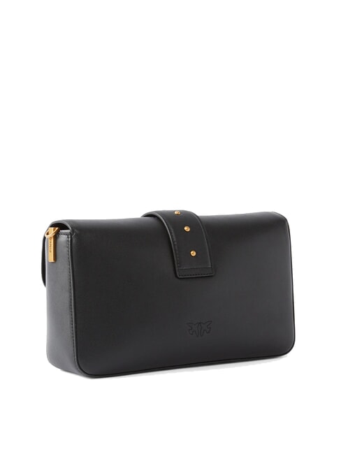 LOVE ONE Bolso de hombro de piel negro-oro antiguo - Bolsos Mujer