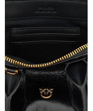 PINKO BOWLING Bolso peque&ntilde;o de cuero con forma de c&uacute;pula negro-oro antiguo - Bolsos Mujer - 4