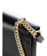 PINKO LOVE BAG Bolso de hombro fino de piel Limusina negra - oro mate - Bolsos Mujer - 3