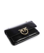 PINKO LOVE BAG Bolso de hombro fino de piel Limusina negra - oro mate - Bolsos Mujer - 4