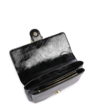 PINKO LOVE BAG Bolso de hombro fino de piel Limusina negra - oro mate - Bolsos Mujer - 5