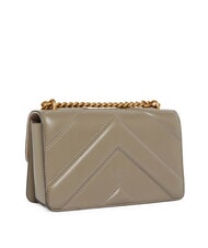 PINKO LOVE ONE MINI Bolso de hombro de piel nogal-oro antiguo - Bolsos Mujer - 2