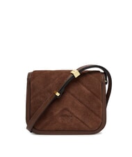 PINKO LOVE BOX Bolso de hombro de piel de ante marr&oacute;n casta&ntilde;o oro mate - Bolsos Mujer - 2