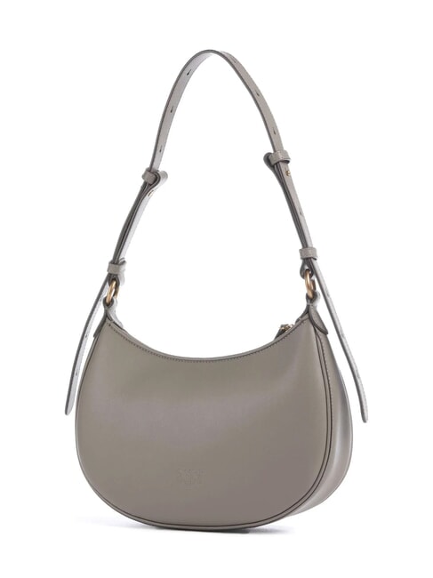 HALF MOON Bolso bandolera de piel nogal-oro antiguo - Bolsos Mujer