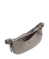 PINKO HALF MOON Bolso bandolera de piel nogal-oro antiguo - Bolsos Mujer - 4