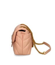 PINKO LOVE PUFF MINI Mini bolso bandolera en napa rosa tostado-oro antiguo - Bolsos Mujer - 3