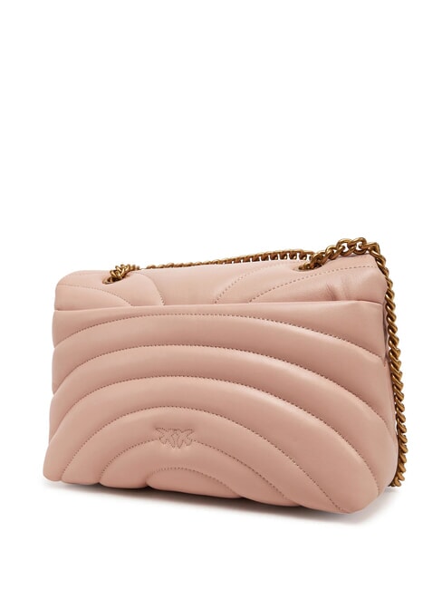 LOVE PUFF CLASSIC Bolso bandolera en piel de napa oro antiguo en polvo - Bolsos Mujer