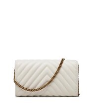 PINKO LOVE ONE Clutch de cuero Chevron - Bolsos Mujer