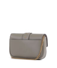 PINKO LOVE ONE POCKET Bolso bandolera de piel nogal-oro antiguo - Bolsos Mujer - 2