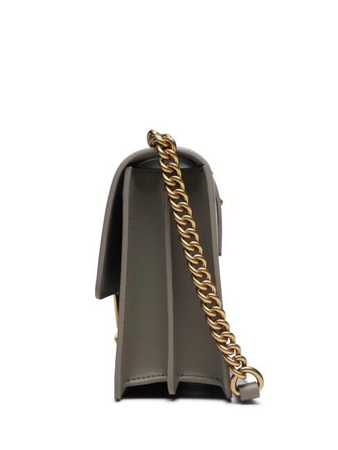 CLASSIC LOVE BAG Una simple bolsa nogal-oro antiguo - Bolsos Mujer