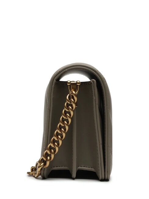 LOVE CLICK Bolso mini de piel acolchado nogal-oro antiguo - Bolsos Mujer