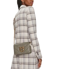 PINKO LOVE CLICK Bolso mini de piel acolchado nogal-oro antiguo - Bolsos Mujer - 5