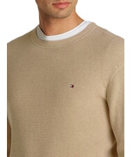 TOMMY HILFIGER TH Su&eacute;ter de algod&oacute;n con cuello redondo azul claro - Su&eacute;teres de los hombres - 3