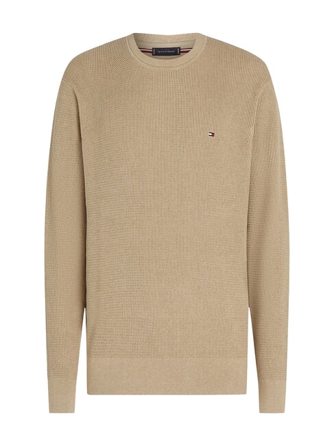 TH Su&eacute;ter de algod&oacute;n con cuello redondo azul claro - Su&eacute;teres de los hombres